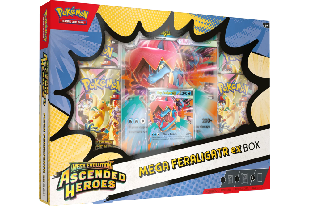 Mega Evolution: Ascended Heroes - EX Box - Mega Feraligator | English